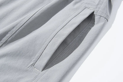 NUONEKO New Elastic Mens Hiking Pants Outdoor Sport Summer Quick Dry Waterproof Detachable Camping Trekking Climbing Cargo Pants
