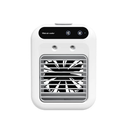 Portable Dormitory Spray Cooler with Humidification, Electric Fan, Desktop Mobile Air Cooler for Small Household Air Conditioner