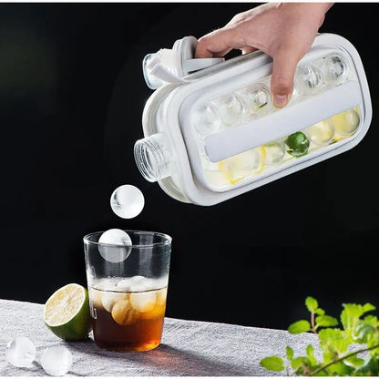 2-in-1 Silicone Ice Maker Bottle – Folding Ice Cube Mold & Kettle