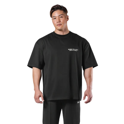 LYFT UNITED KINGDOM Trendy Loose Fitting Men's Sports Short Sleeved T-shirt Pure Cotton Gym Running Shirts Training Clothes Tees