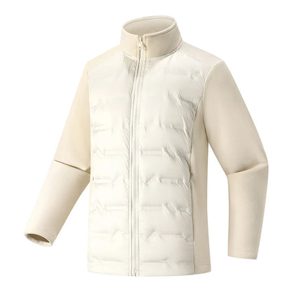 Duck Down Jacket - Warm Winter Fleece Windproof Outdoor Coat for Hiking
