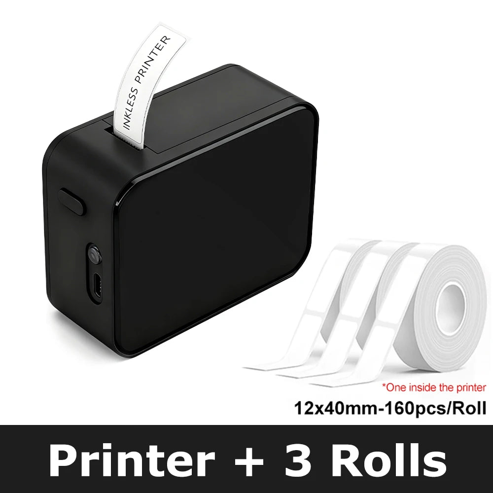 Marklife P15 Portable Thermal Printer Mini Label Printer Maker Inkless Self-adhesive Printing Machine Sticker Labeling Machine
