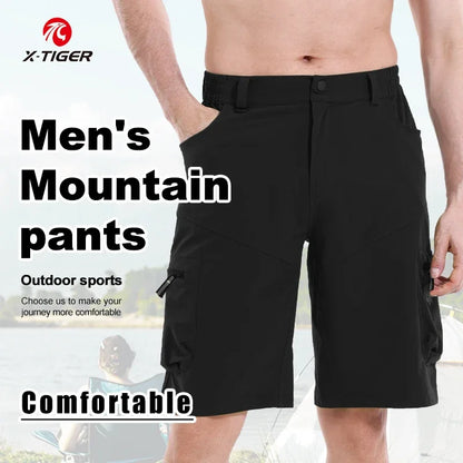 Mountain Bike Shorts – Breathable Multi-Pocket Cycling Shorts with Elastic Waistband