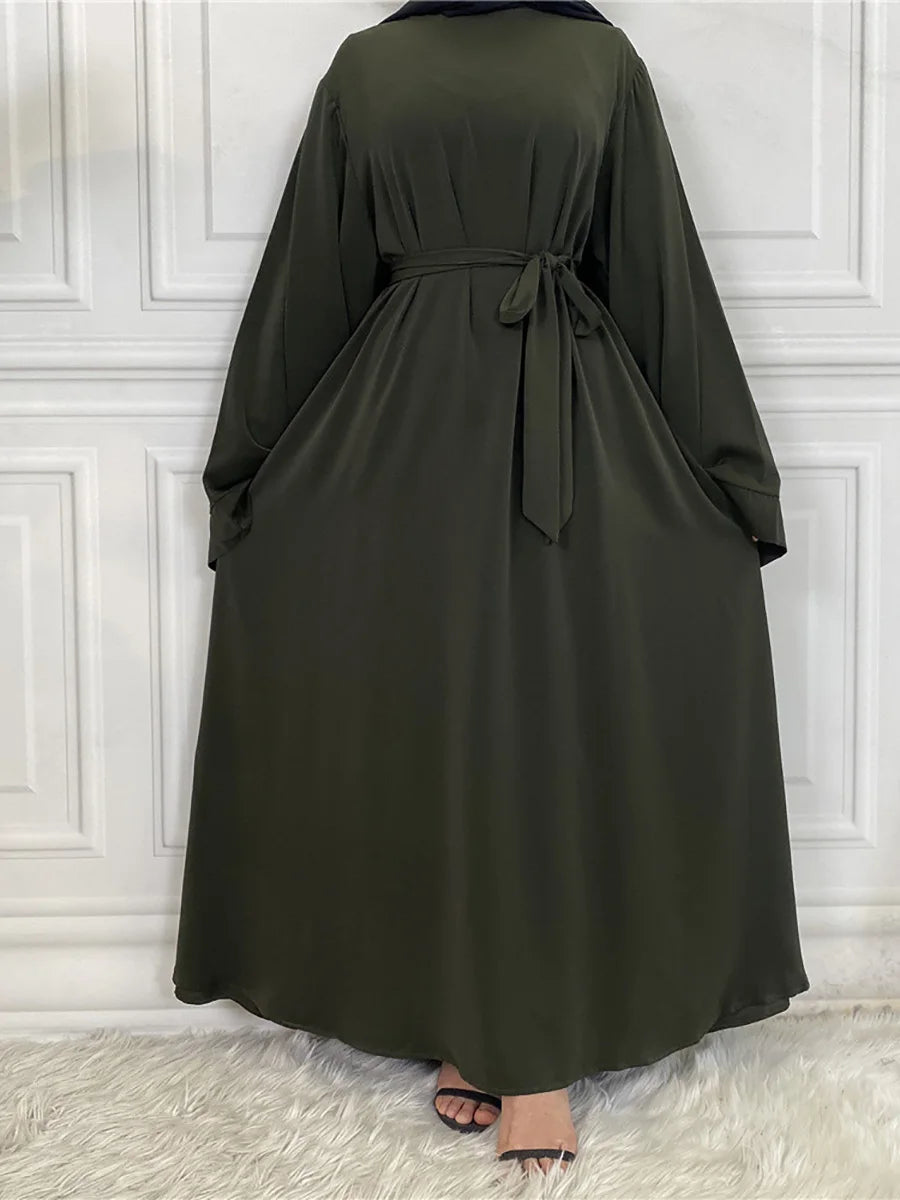 Modest Abaya Dress Ramadan Kaftan For Women | Elegant Muslim Maxi Robe