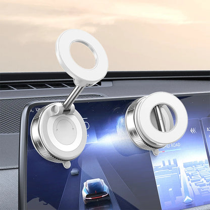 Round Folding Magnetic Car Holder 360 Degree Rotatable Mobile Phone Bracket Mount Strong Magnet Support For iPhone Samsung Stand