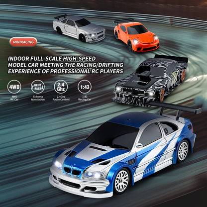 Upgraded 143 RC Drifting Car - High Speed 4WD Radio Control Mini Vehicle - ZOOMNSTORE