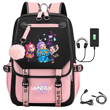 Kpop Demon Hunters Backpack - Large Capacity Multi Functional School Bag for Teens