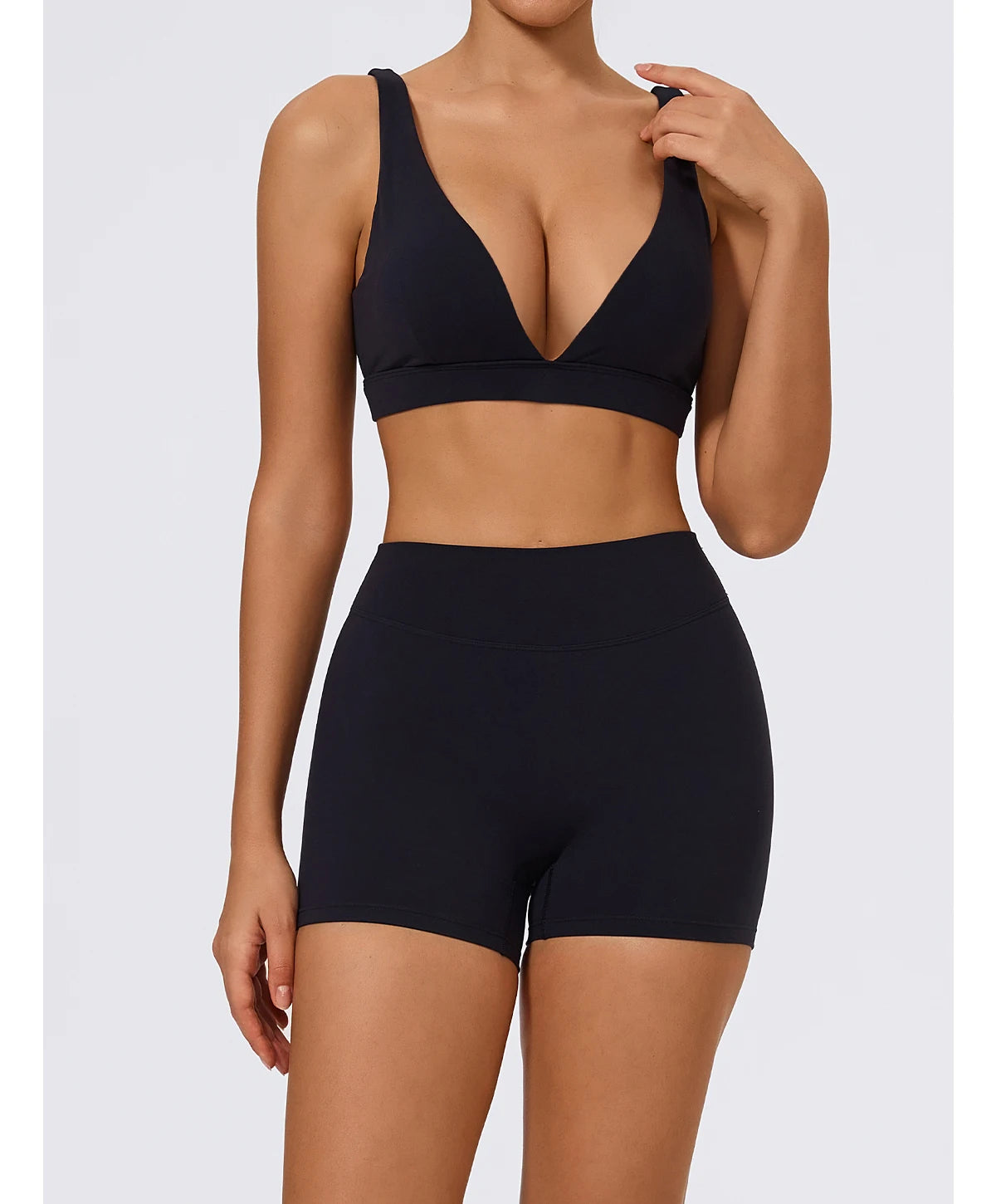 Hearuisavy Summer 2Pcs Women Sports Suit High Impact Push-Up Sports Bra Gym Yoga Tops Underwear High Waist Stretch Fitness Pants