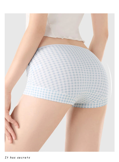 FallSweet 5/10PCS Plus Size Cotton Panties Seamless Women Mid-Rise Underwear Soft Breathable Underpants Briefs Female Lingerie
