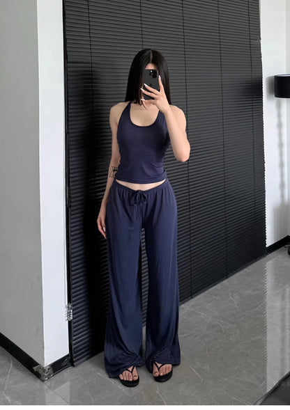 Ctenkevet-High Waist Wide-Leg Yoga Joggers for Women, Female Casual Tracksuit Bottoms, Straight Outdoor Baggy Sweatpants, Autumn