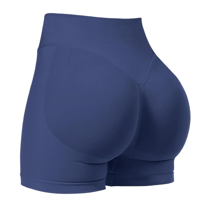 ZHEJIN Seamless Women Yoga Shorts High Waist Workout Gym Shorts Scrunch Butt Lift Biker Shorts Tummy Control Push Up Fitness