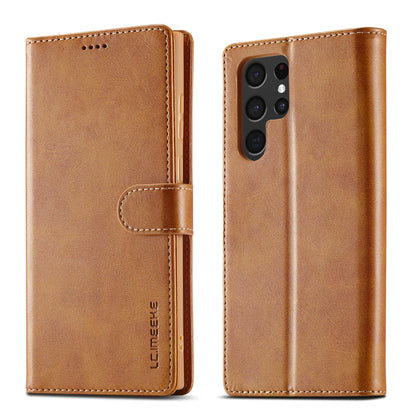 Business Leather Case for Samsung Galaxy S26 S25 Ultra S24 S23 FE S22 S21 S20 S10 Plus Note 20 + Flip Wallet Card Holder Cover