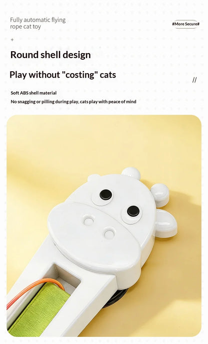 Fully automatic giraffe cat teasing machine, automatically tightens and throws ropes, allowing cats to relax and relieve boredom