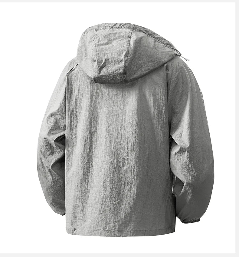 LNGXO Women's Men's Sun Protective Jackets Camping Mountaineering Hiking Outdoor Sports Windbreaker Summer Lightweight Coat