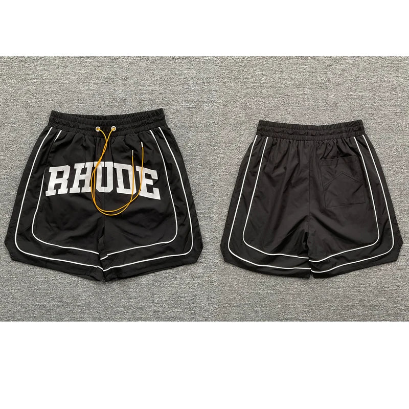 High Quality Streetwear Multi-color Rhude Beach Shorts Men Women Loose Breathable Casual Shorts