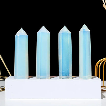 Natural Stone and Crystals Point Wand Witchcraft Rose Quartz Amethyst Home Decor Mineral Reiki Healing Stones Crafts Room Decor