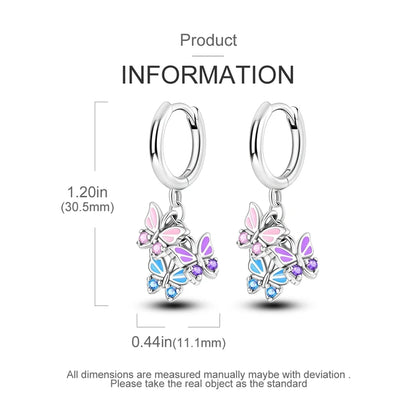 Sterling Silver Hoop Earrings – Zirconium Star Drop Style For Women’s Anniversary Jewelry Gift