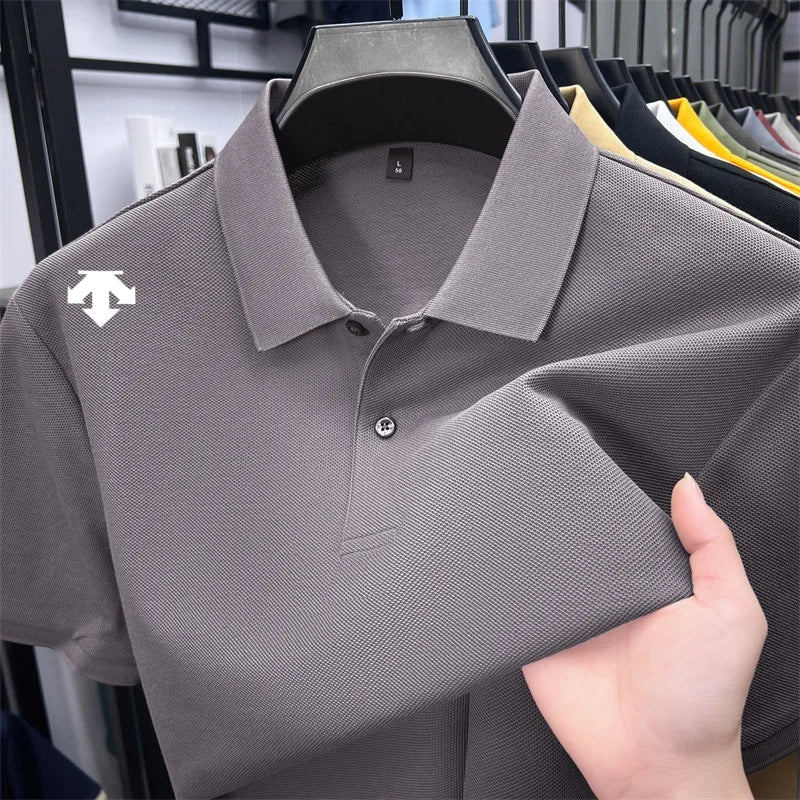 Mercerized Cotton100% Men's Summer Luxury Brand Short Sleeves Polo Shirt 25 Colors Choose From T-Shirt Business Leisure Men Top