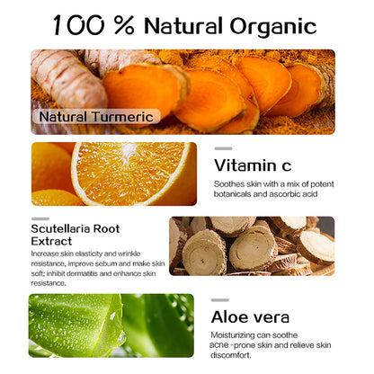 AILKE Natural Turmeric Brightening Face Cream, Glow Boosting, Skin Moisturizer, Anti-Acne Facial Cream, for All Skin Tone
