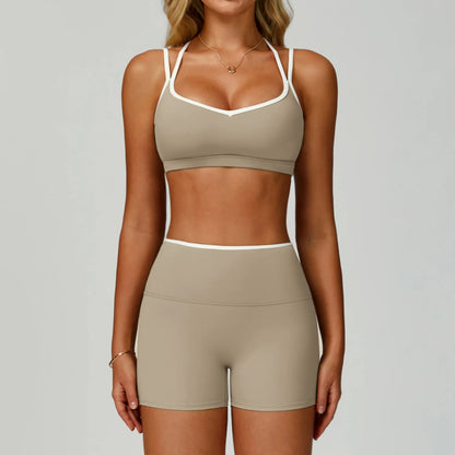 Gym Tracksuit Yoga Set 2 Pieces Workout Outfits Fitness Sportswear High Waist Leggings Sports Bra Athletic Wear Women Clothes