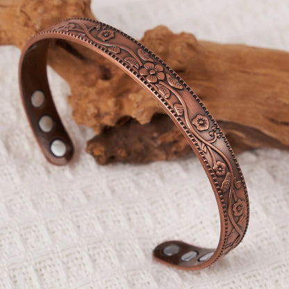 Viking Tree of Life Celtic Knot Zinc Alloy Magnetic Bracelet Ring Set Open Cuff Vintage Healing Jewelry for Men Women