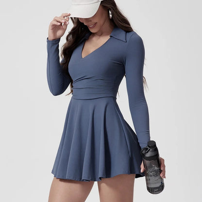 Women's Sports Dress – Golf & Tennis Dress with Built-In Shorts