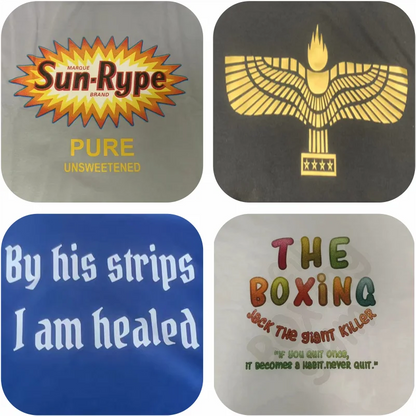 100% Cotton T-shirt Custom Logo Street Trend Short Sleeve T-shirt Embroidery Design European American Size Tops Printing Pattern