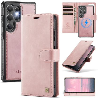 Leather Phone Case 2-in-1 Detachable Wallet Cover With Card Holder For Samsung Galaxy S25 Plus