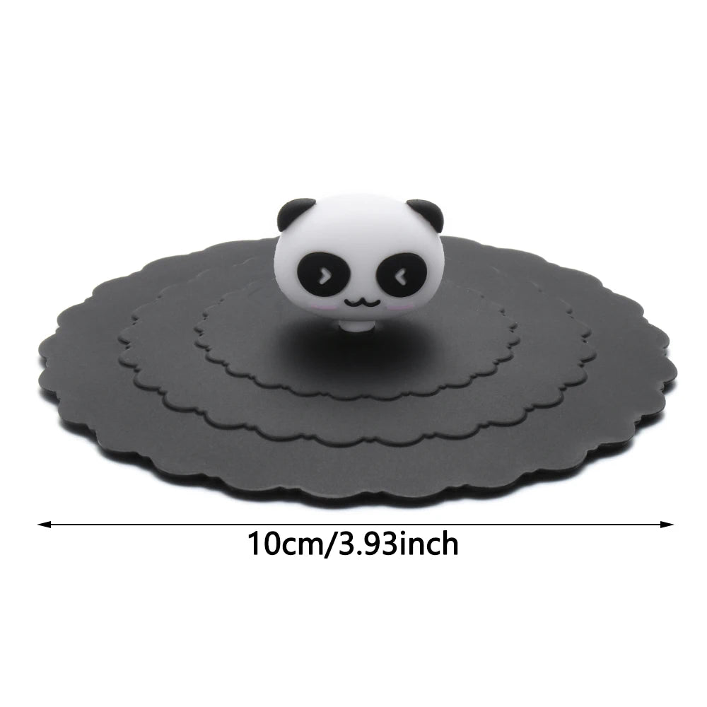 Silicone Cup Lids – Cute 10cm Leakproof Heat-Resistant Mug Covers