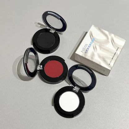 Punk Smoky Red Black Eye Shadow Palette Waterproof Gothic Matte Blue Eyeshadow Tray Women Halloween Eye Pigments Makeup Palette