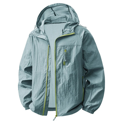 LNGXO Women's Men's Sun Protective Jackets Camping Mountaineering Hiking Outdoor Sports Windbreaker Summer Lightweight Coat