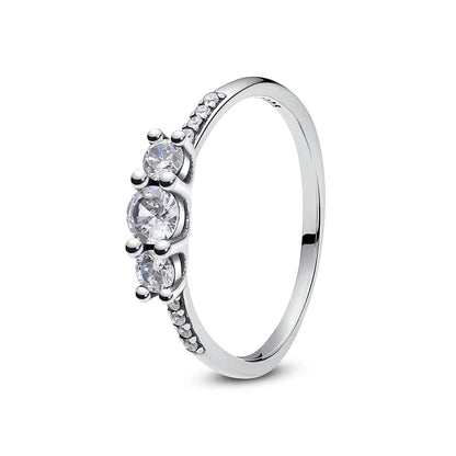 Sterling Silver Rings - 925 Silver Jewelry With Cubic Zirconia & Pave Setting