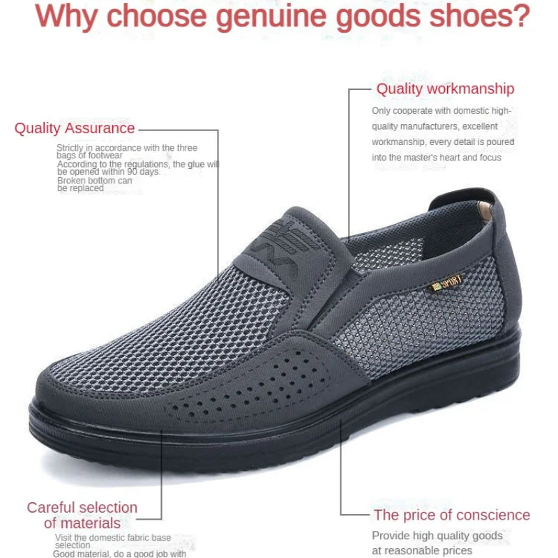 Men's Shoes 2025 Summer Casual Sneakers Breathable Mesh Chunky Sole Affordable Free Shipping