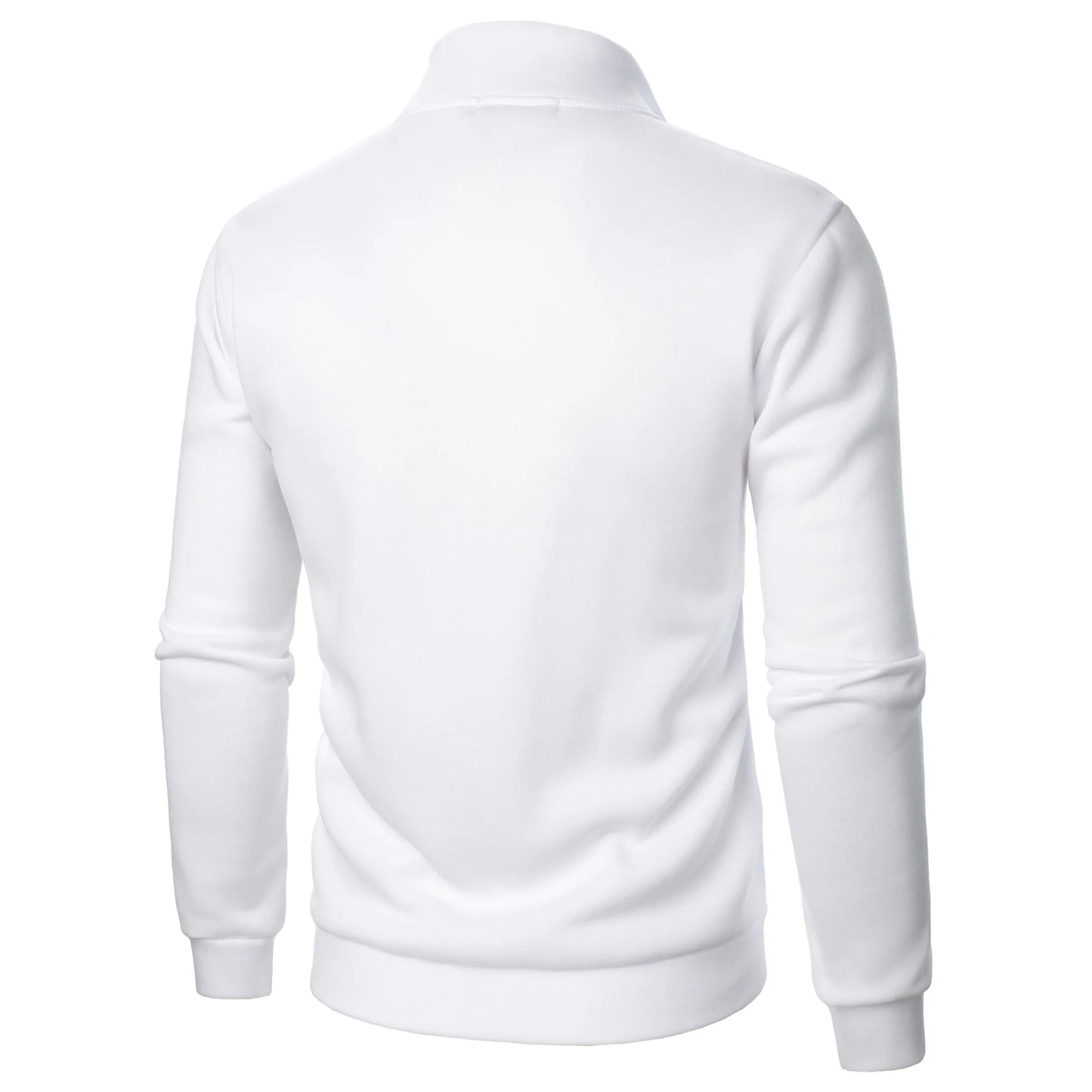 Spring and Autumn new casual half zipper stand up collar hoodie trend simple and loose oversized fleece men's hoodie