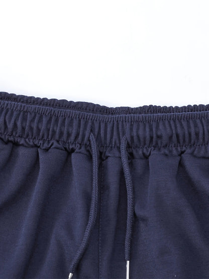 Men'S Summer New Loose-Fit Casual Sports Shorts, Gym Shorts with An Elastic Waistband - Adjustable Drawstring for Comfort,