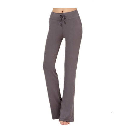2024 Flare Leggings Yoga Pants Women High Waist Wide Leg Pants Women Gym Fitness Sports Black Flared Pant Latin Dance Trousers