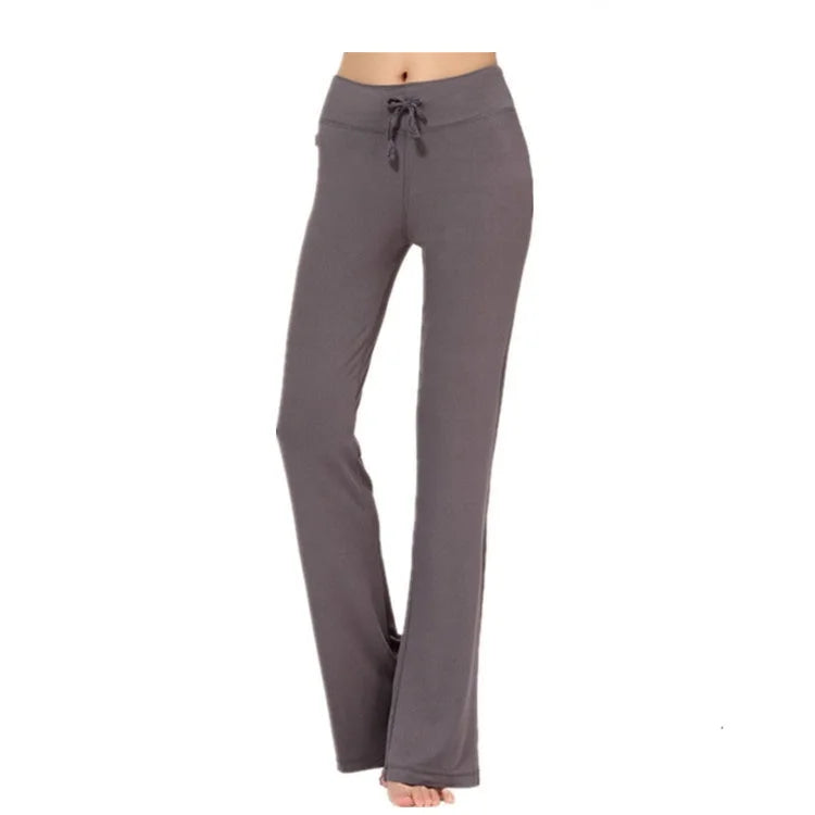 New Yoga Flare Leggings Women Fitness Push Up High Waiste Wide Leg Seamless Workout Pants Gym Elastic Tights Exercise Sport Pant