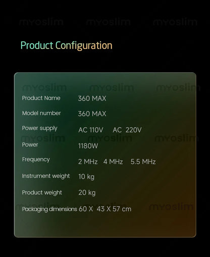 New 25D 360MAX Beauty Machine for Facial Lifting, Skin Tightening and Body Slimming Latest Salon Equipment