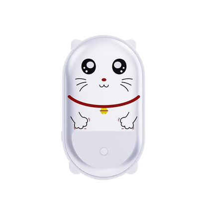 Cute Pet Shaped Electric Hand Warmer USB Charging Portable Waterless Hot Water Bag Dual Purpose 3000mAh Power Bank 2-in-1