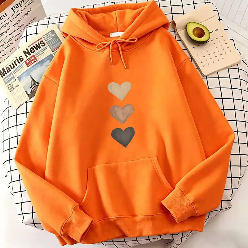 Casual Love Heart Print Hoodies Spring Autumn Winter Casual Hoodies Sweatshirts Men Women Graphic Hoodie Sweatshirt