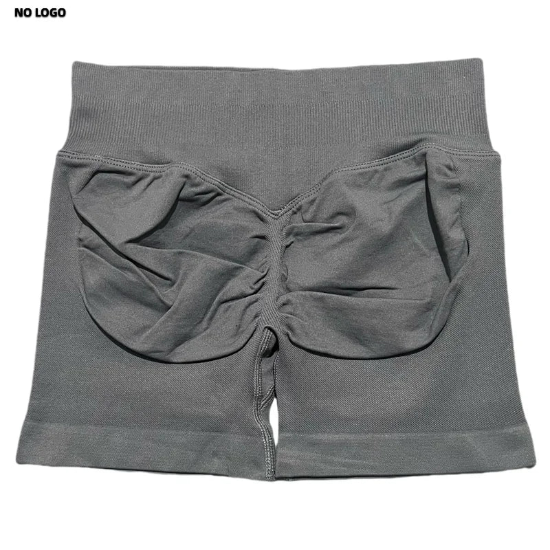 Women Sports Shorts - Low Waist Elastic Band Gym Biker Scrunch Fitness 4.5''