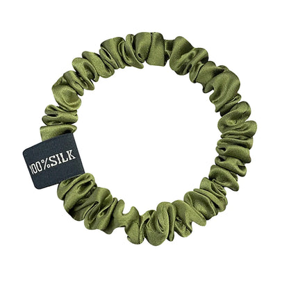 100% Pure Mulberry Silk Scrunchies Hair Bands Ties Gum Elastics Ponytail Holders for Women Girls Hair Accessories 19 Momme 1.5CM
