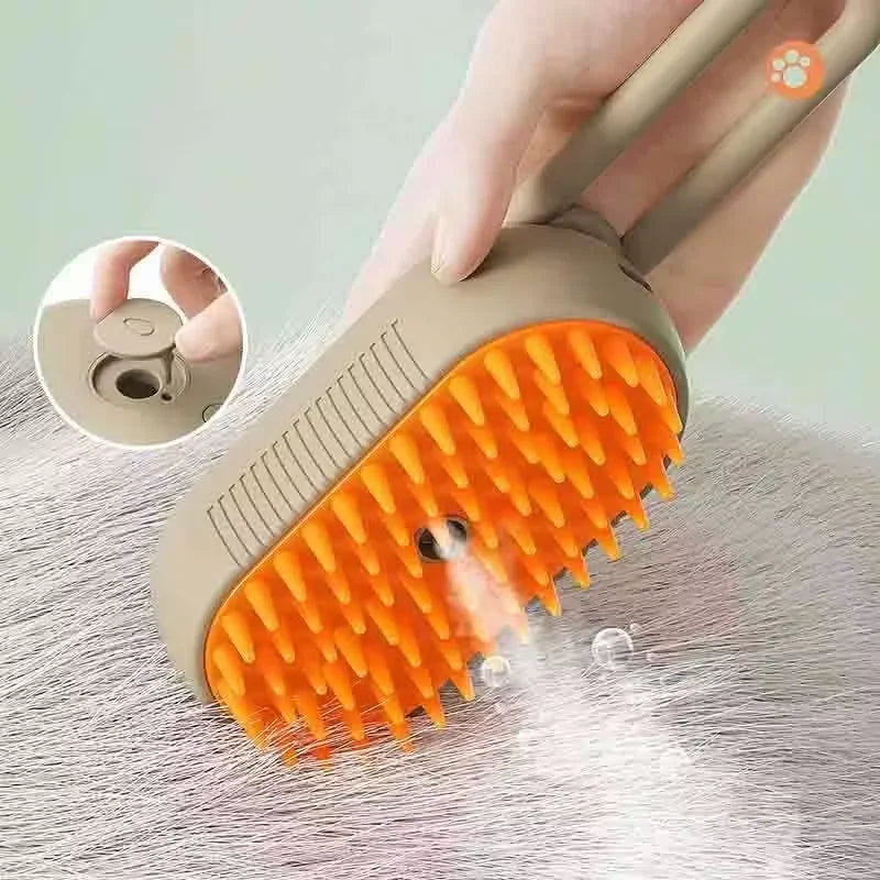 Cat Dog Pet Spray Massage Brush One Button Steam Spray Folding Rotatable Floating Hair Bath Hair Removal Brush Comb#pet cleaning tools