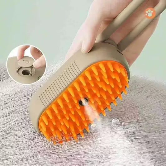 Cat Dog Pet Spray Massage Brush One Button Steam Spray Folding Rotatable Floating Hair Bath Hair Removal Brush Comb#pet cleaning tools