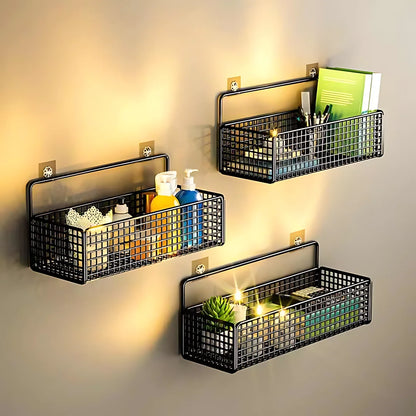 Multifunctional Bathroom Organiser - Wall Mount Toiletries Storage Rack
