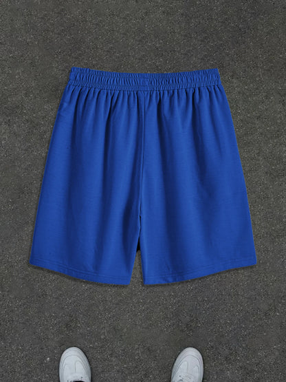 Men's Summer High-Street Style Printed Knit Shorts: Casual, Sporty, and Streetwear Shorts