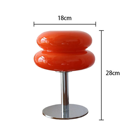 Macaron Glass Table Lamp - Trichromatic Dimming Night Light for Living Room  Bedroom Decor - ZOOMNSTORE