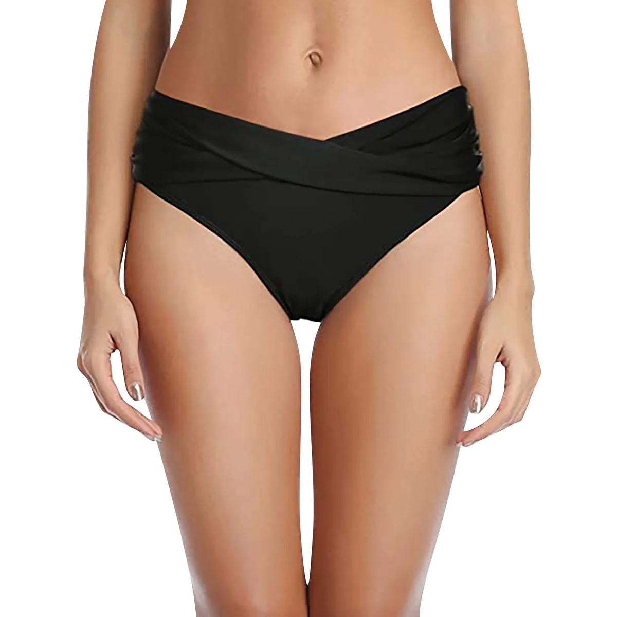 Women's Various Patterns Classic High Quality Low Waist Ruched Bikini Panties Fashionable Summer Thin Comfy Swimsuit Briefs