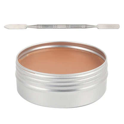 SFX Makeup Kit Scars Wax Halloween Special Effects Stage Fake Wound Skin Wax with Spatula Stipple Sponge Fake Wood Special - ZOOMNSTORE