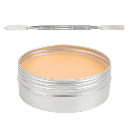 SFX Makeup Kit Scars Wax Halloween Special Effects Stage Fake Wound Skin Wax with Spatula Stipple Sponge Fake Wood Special - ZOOMNSTORE